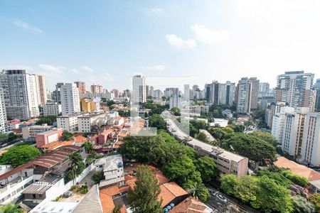 Vista da varanda de apartamento à venda com 1 quarto, 37m² em Vila Mariana, São Paulo
