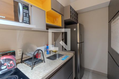 Cozinha de kitnet/studio à venda com 1 quarto, 32m² em Bela Vista, São Paulo