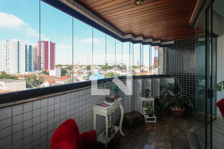 Varanda da Sala de apartamento à venda com 3 quartos, 110m² em Barcelona, São Caetano do Sul