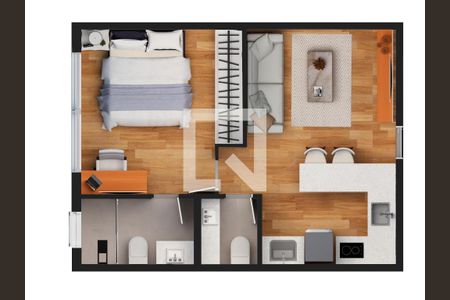 Apartamento à venda com 1 quarto, 35m² em Coração Eucarístico, Belo Horizonte