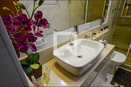 Banheiro da Suíte de apartamento à venda com 3 quartos, 130m² em Tijuca, Rio de Janeiro