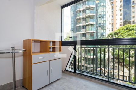 Varanda da Sala de apartamento para alugar com 1 quarto, 40m² em Jardim Parque Morumbi, São Paulo