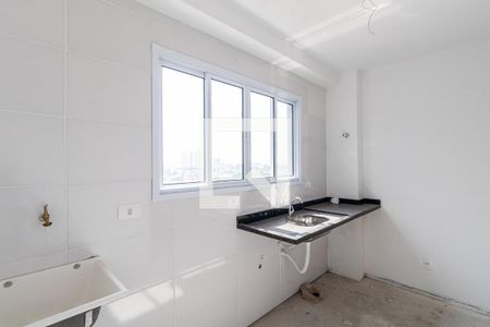 Sala/Cozinha/Área de Serviço  de apartamento à venda com 2 quartos, 43m² em Vila Guilhermina, São Paulo