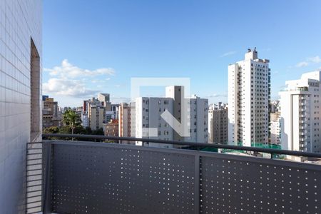Varanda da Sala de apartamento à venda com 3 quartos, 196m² em Santo Antônio, Belo Horizonte