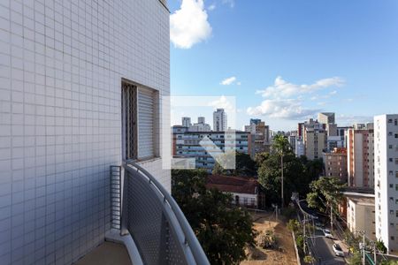 Varanda da Sala de apartamento à venda com 3 quartos, 196m² em Santo Antônio, Belo Horizonte