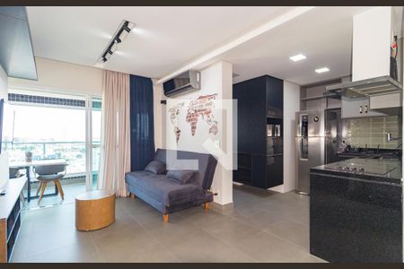 Sala de apartamento para alugar com 1 quarto, 55m² em Vila Regente Feijó, São Paulo