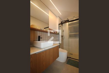 Banheiro de kitnet/studio à venda com 1 quarto, 41m² em Botafogo, Campinas