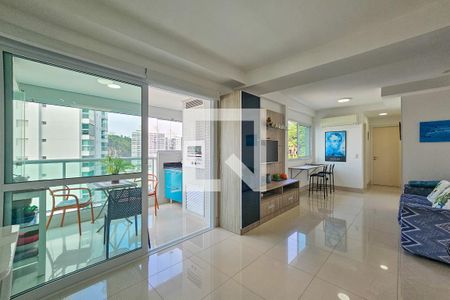 Sala de apartamento para alugar com 2 quartos, 84m² em Jardim Tejereba, Guarujá