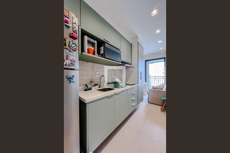 Cozinha de apartamento à venda com 1 quarto, 27m² em Ipiranga, São Paulo