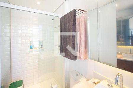 Banheiro de kitnet/studio à venda com 1 quarto, 29m² em Vila Nova Conceição, São Paulo
