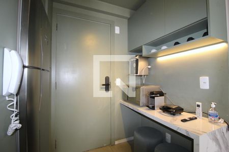 Sala/Cozinha de kitnet/studio à venda com 1 quarto, 26m² em Vila Nova Conceição, São Paulo