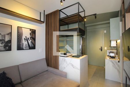Sala/Cozinha de kitnet/studio à venda com 1 quarto, 26m² em Vila Nova Conceição, São Paulo