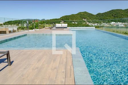Piscina de kitnet/studio para alugar com 1 quarto, 39m² em Campeche, Florianópolis