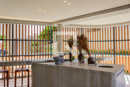 Área gourmet de kitnet/studio à venda com 1 quarto, 29m² em Jardim Vera Cruz, São Paulo