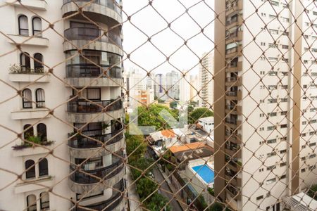 Vista Varanda Sala de apartamento para alugar com 1 quarto, 60m² em Indianópolis, São Paulo