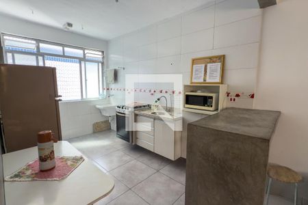 Cozinha de apartamento para alugar com 1 quarto, 60m² em Canto do Forte, Praia Grande