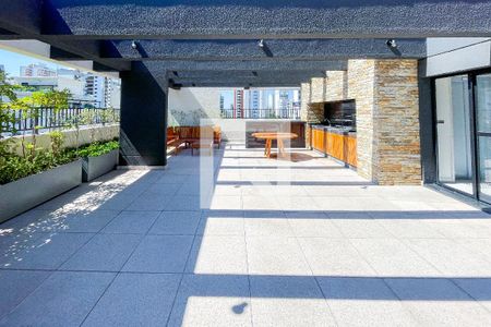 Área comum - Churrasqueira de kitnet/studio para alugar com 1 quarto, 33m² em Pinheiros, São Paulo