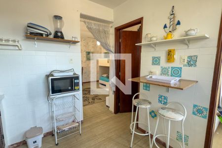 Cozinha de kitnet/studio para alugar com 1 quarto, 36m² em Canto do Forte, Praia Grande