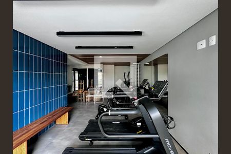 Área comum - Academia de kitnet/studio para alugar com 1 quarto, 29m² em Santo Amaro, São Paulo