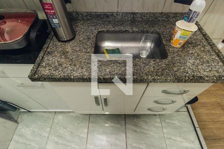 Cozinha de kitnet/studio para alugar com 1 quarto, 30m² em Santa Ifigênia, São Paulo