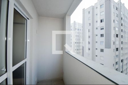 Varanda da Sala/Cozinha de apartamento para alugar com 1 quarto, 28m² em Vila das Bandeiras, Guarulhos