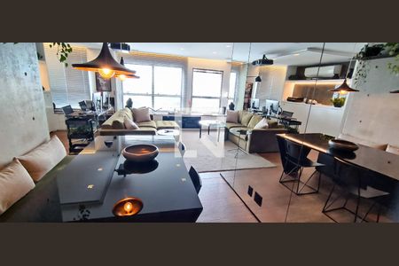 Sala de apartamento à venda com 1 quarto, 70m² em Panamby, São Paulo