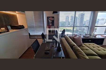 Sala de apartamento à venda com 1 quarto, 70m² em Panamby, São Paulo