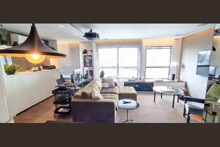 Sala de apartamento à venda com 1 quarto, 70m² em Panamby, São Paulo