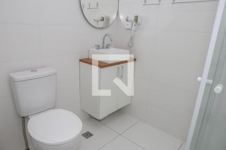 Banheiro de kitnet/studio à venda com 1 quarto, 22m² em Pompeia, São Paulo