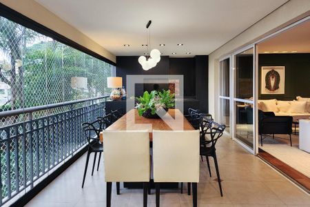 Varanda Gourmet de apartamento à venda com 4 quartos, 242m² em Nova Petrópolis, São Bernardo do Campo