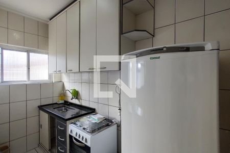 Cozinha de kitnet/studio para alugar com 0 quarto, 32m² em Boqueirão, Praia Grande