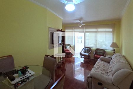 Sala de estar e jantar de apartamento para alugar com 2 quartos, 82m² em Gonzaga , Santos