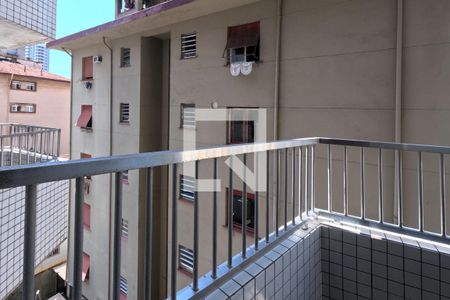 Varanda da Sala de estar e jantar de apartamento para alugar com 2 quartos, 82m² em Gonzaga , Santos