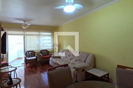 Sala de estar e jantar de apartamento para alugar com 2 quartos, 82m² em Gonzaga , Santos