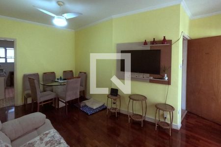 Sala de estar e jantar de apartamento para alugar com 2 quartos, 82m² em Gonzaga , Santos