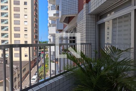 Varanda da Sala de estar e jantar de apartamento para alugar com 2 quartos, 82m² em Gonzaga , Santos