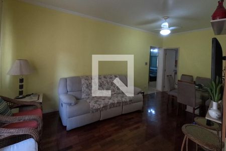 Sala de estar e jantar de apartamento para alugar com 2 quartos, 82m² em Gonzaga , Santos