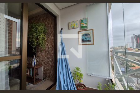 Varanda da Sala de apartamento à venda com 2 quartos, 63m² em Parque das Nações, Santo André