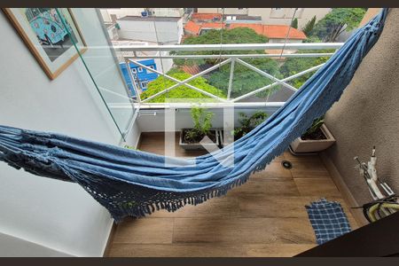 Varanda da Sala de apartamento à venda com 2 quartos, 63m² em Parque das Nações, Santo André