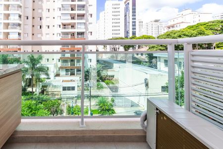 Varanda Sala de apartamento para alugar com 1 quarto, 41m² em Barra Funda, São Paulo
