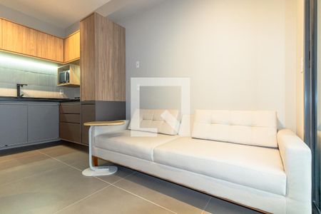 Sala de apartamento para alugar com 1 quarto, 31m² em Indianópolis, São Paulo