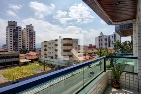 Sacada da suíte  de apartamento para alugar com 2 quartos, 70m² em Vila Tupi, Praia Grande