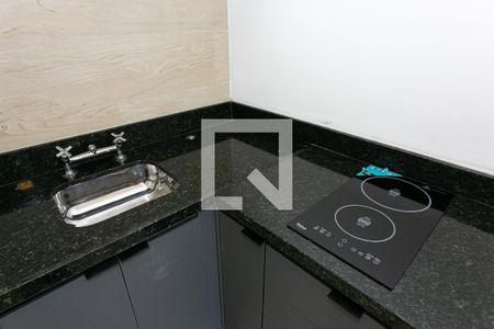 Cozinha de apartamento para alugar com 1 quarto, 28m² em Tatuapé, São Paulo