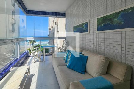 Varanda da Sala de apartamento para alugar com 3 quartos, 150m² em Centro, Guarujá