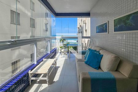 Varanda da Sala de apartamento para alugar com 3 quartos, 150m² em Centro, Guarujá