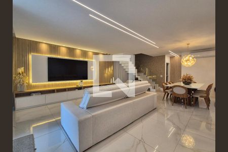 Sala de casa de condomínio à venda com 3 quartos, 350m² em Recreio dos Bandeirantes, Rio de Janeiro