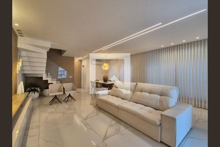 Sala de casa de condomínio à venda com 3 quartos, 350m² em Recreio dos Bandeirantes, Rio de Janeiro