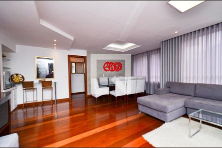 Sala de apartamento para alugar com 3 quartos, 198m² em São Pedro, Belo Horizonte