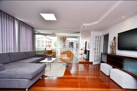 Sala de apartamento para alugar com 3 quartos, 198m² em São Pedro, Belo Horizonte