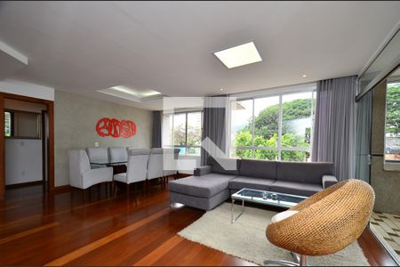 Sala de apartamento para alugar com 3 quartos, 198m² em São Pedro, Belo Horizonte